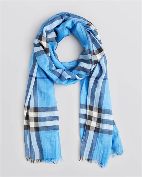 giant check burberry scarf blue grey|burberry check scarf.